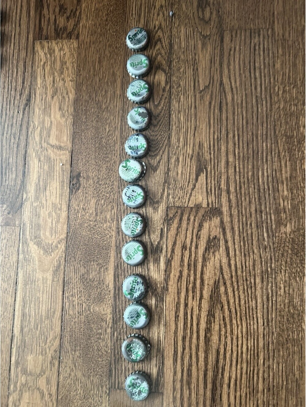Lot of 13 Vintage 1960s/70s Sprite Bottle Caps